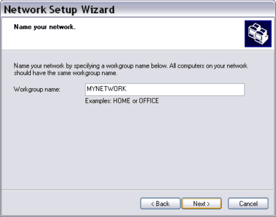 Network Setup Wizard