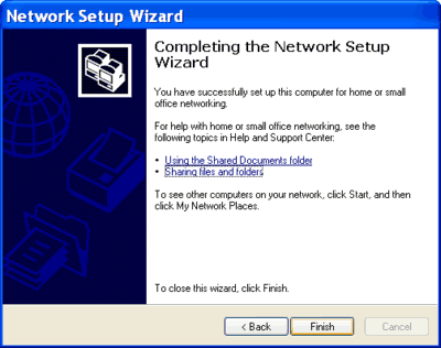 Network Setup Wizard