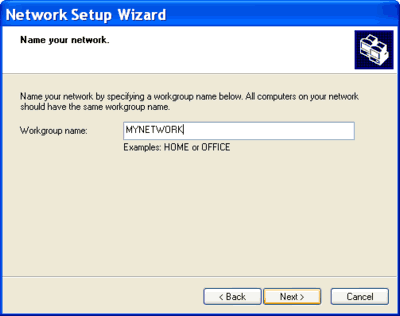 Network Setup Wizard