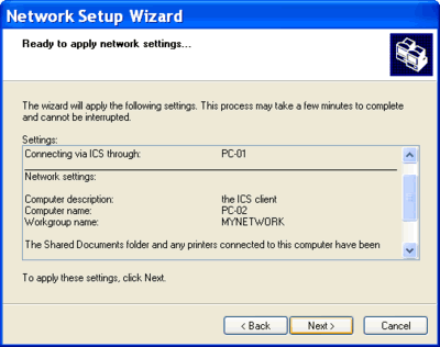 Network Setup Wizard