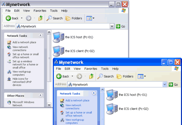 exploring workgroup computers on My Network Places